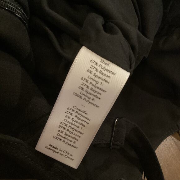 Revolve Likely Tia cutout peplum mermaid black midi bodycon cocktail dress 6 - Picture 9 of 12